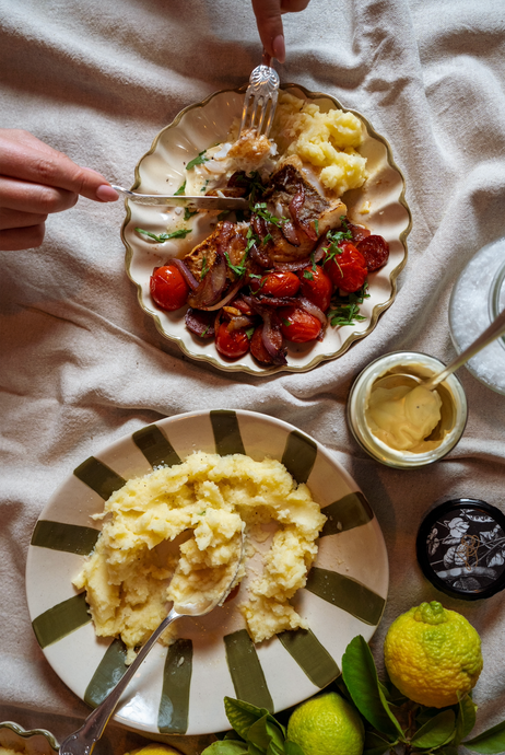 Date Night Hake with Roasted Garlic Aioli